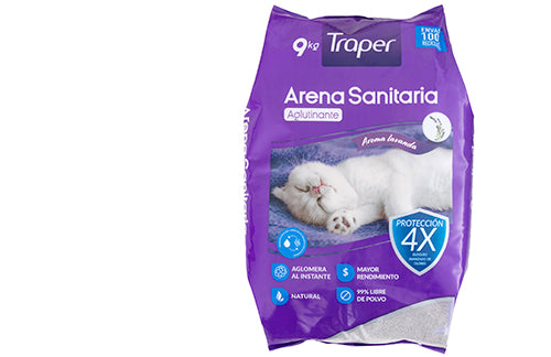 Arena Sanitaria Traper Lavanda 4 Kg