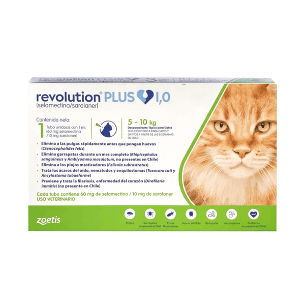 Revolution Plus Gato Antiparasitario Interno y Externo
