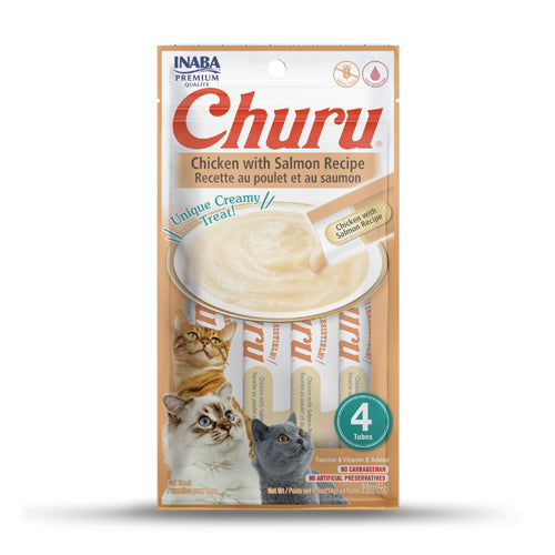 Churu Gatos Pollo Salmón 4 Unidades