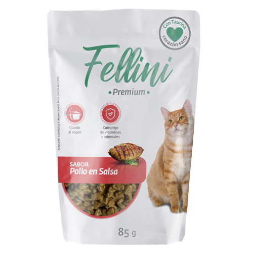 Fellini Pouch Pollo en Salsa 85 Grs