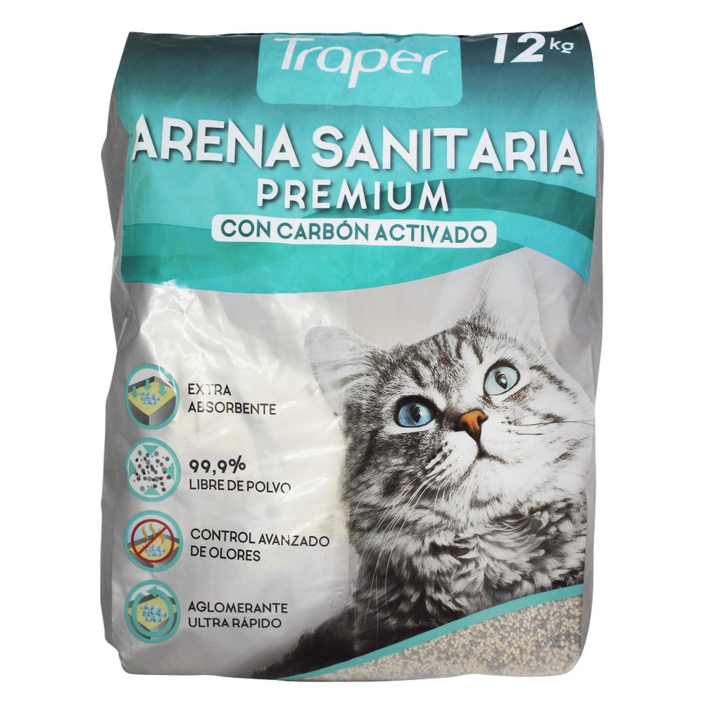 Arena Sanitaria Traper Premium Carbón