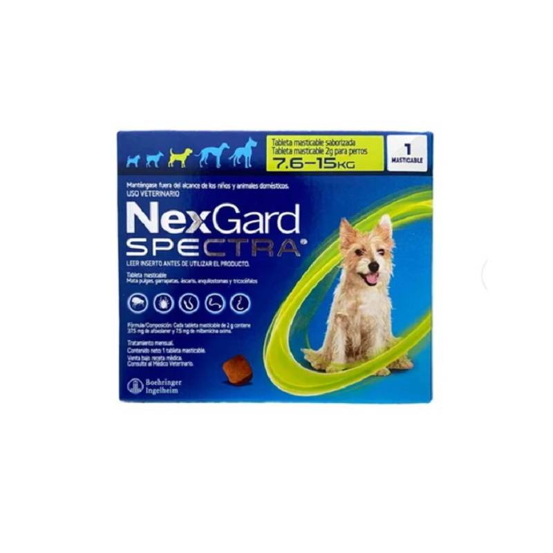 Nexgard Spectra 7,6 a 15 Kg