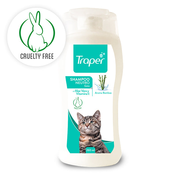 Shampoo Neutro Gatos Traper 260 mL