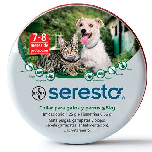 Seresto Collar Gatos y Perros hasta 8 Kilos