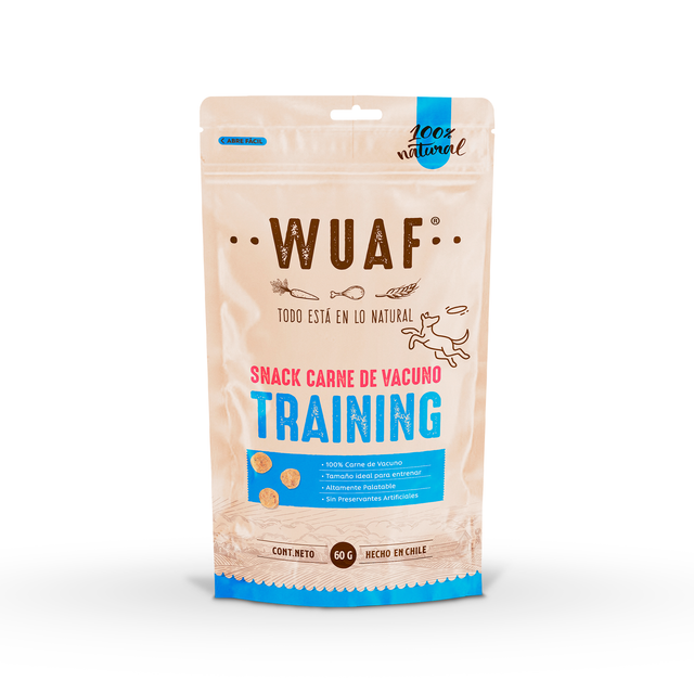Snack Adiestramiento Carne 60 Grs Wuaf