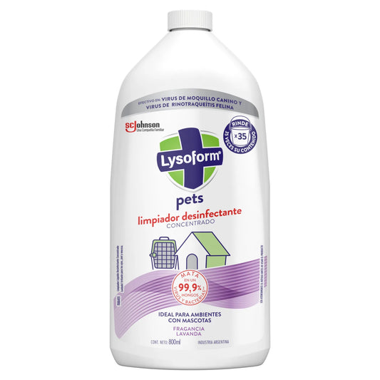 Lysoform Pets Limpiador Desinfectante 800 mL