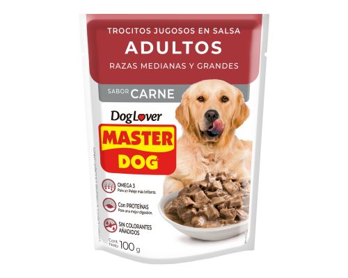 Master Dog Trocitos Adulto Carne