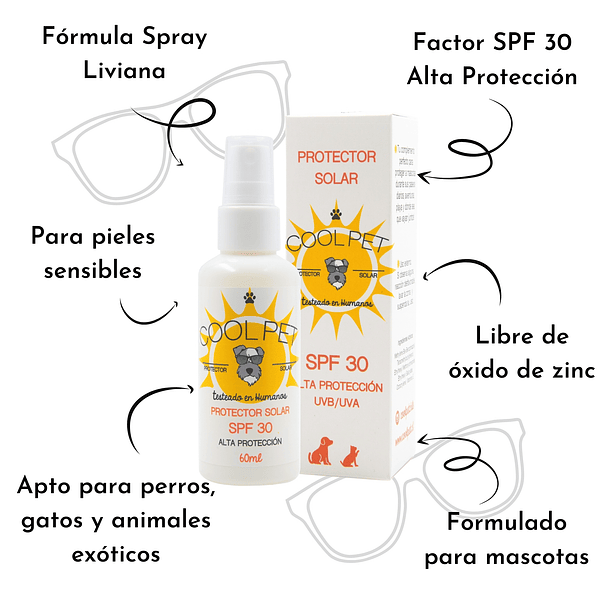 Protector Solar SPF 30 Coolpet