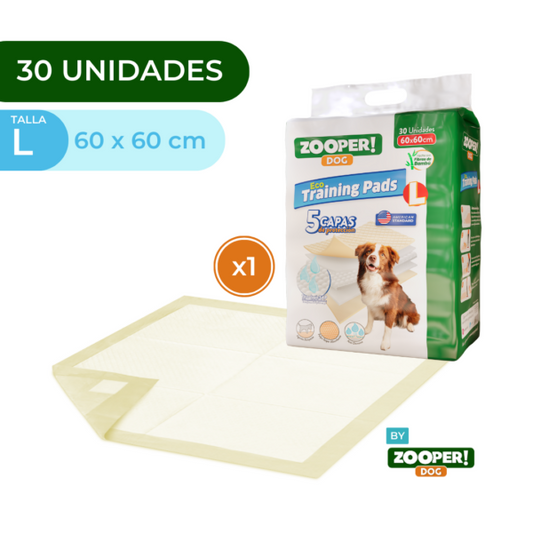 Sabanillas Zooper! Dog Pad L 30 Unidades