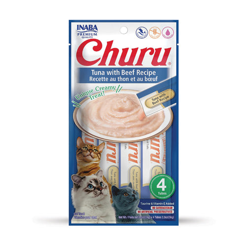 Churu Gatos Atún Carne 4 Unidades