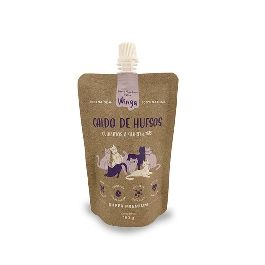 Winga Gatos Caldo de Huesos 180 Grs