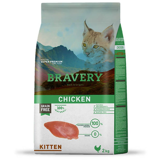 Bravery Gato Adulto Pollo