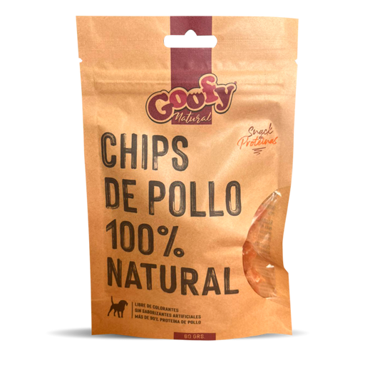 Goofy Chips de Pollo 100% Natural 60 Grs