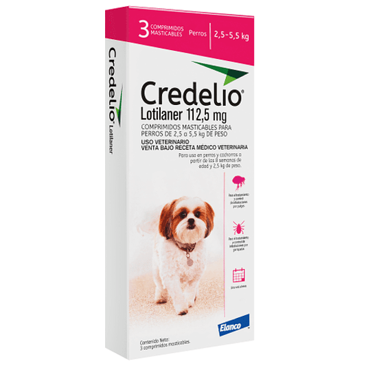 Credelio Perro 2.5 a 5.5 Kg