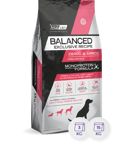 Vitalcan Balanced Perro Adulto Cerdo Arroz