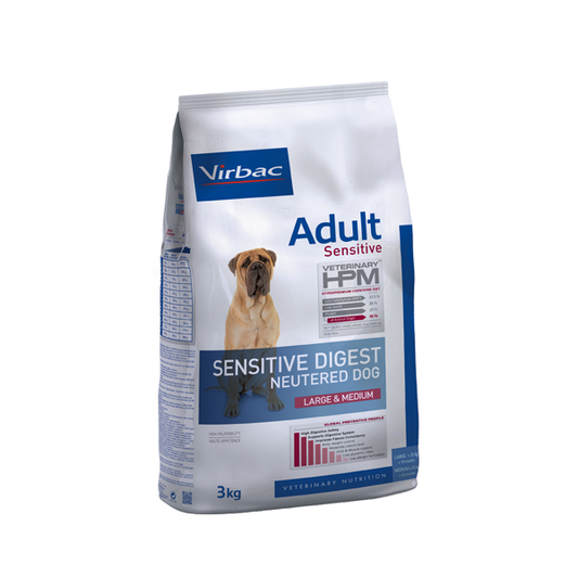 Veterinary HPM Virbac Adult Neutered Dog Sensitive Digest Large & Medium 12 Kg
