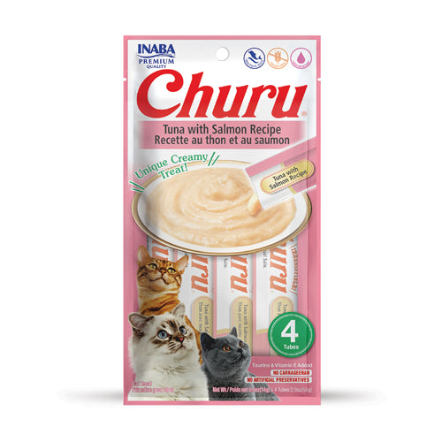 Churu Gatos Atún Salmón 4 Unidades