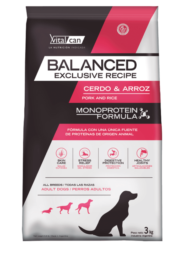 Vitalcan Balanced Perro Adulto Cerdo Arroz