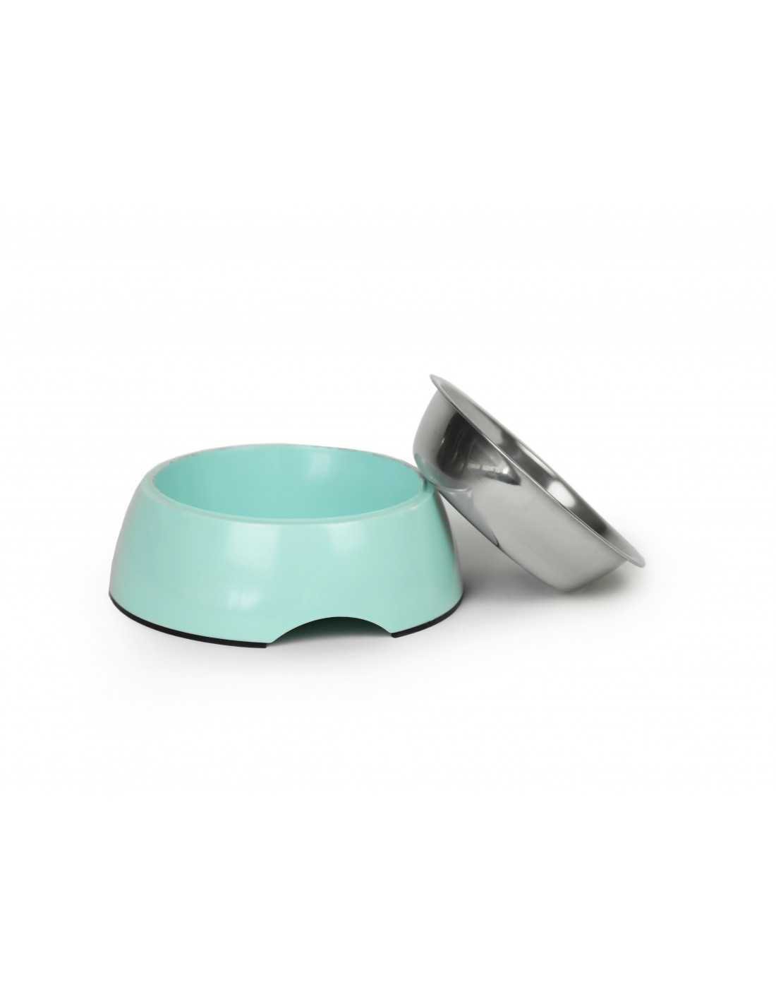 Plato Melamina y Acero Inoxidable 17 Cms