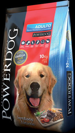 Powerdog Premium Adulto Razas Medianas y Grandes 18 Kg
