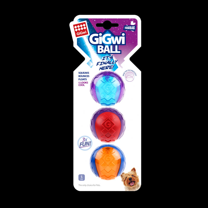 GIGWI Ball 3 UNIDADES SMALL