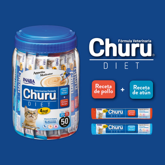 Churu Diet Gato Atún y Pollo 50 Unidades