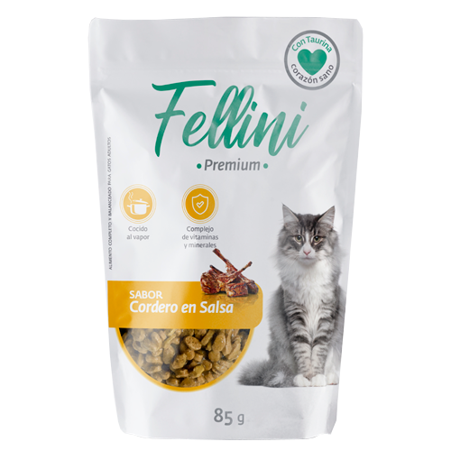 Fellini Pouch Cordero en Salsa 85 Grs