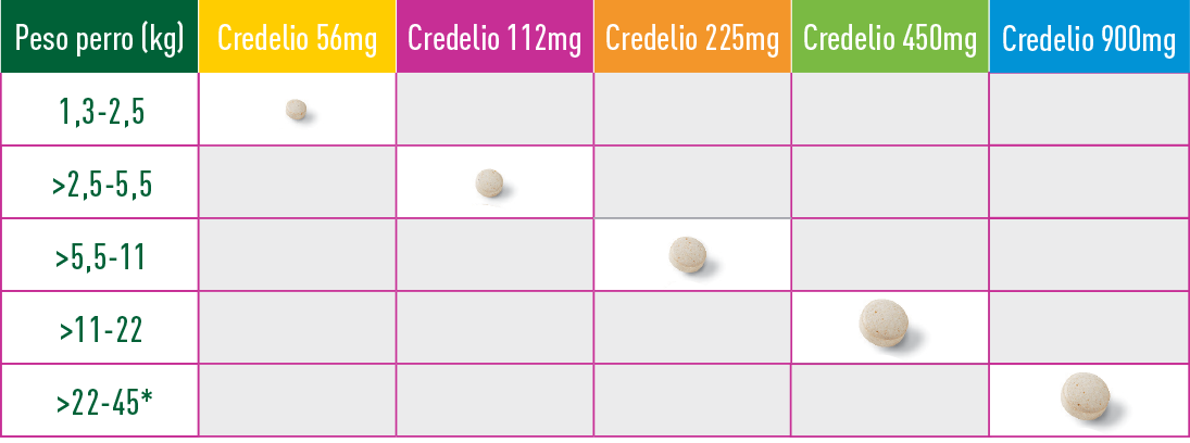 Credelio Perro 22 a 45 Kilos